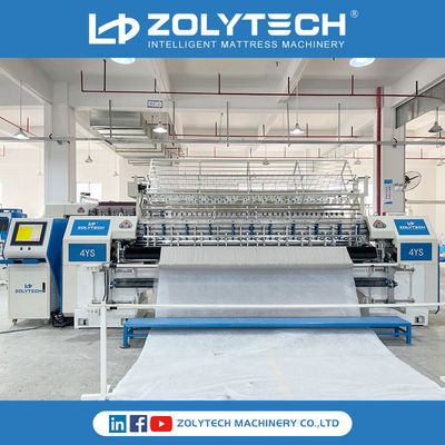 ZOLYTECHは羽毛布団のためのロックのStichの多針のキルトにする機械をコンピュータ化した