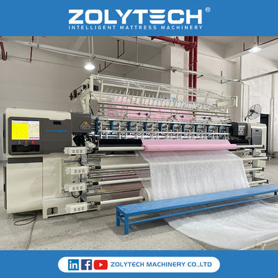 マットレス クイリティング マシン ZOLYTECH マルチ - ニードル 連続 クイリティング マシン